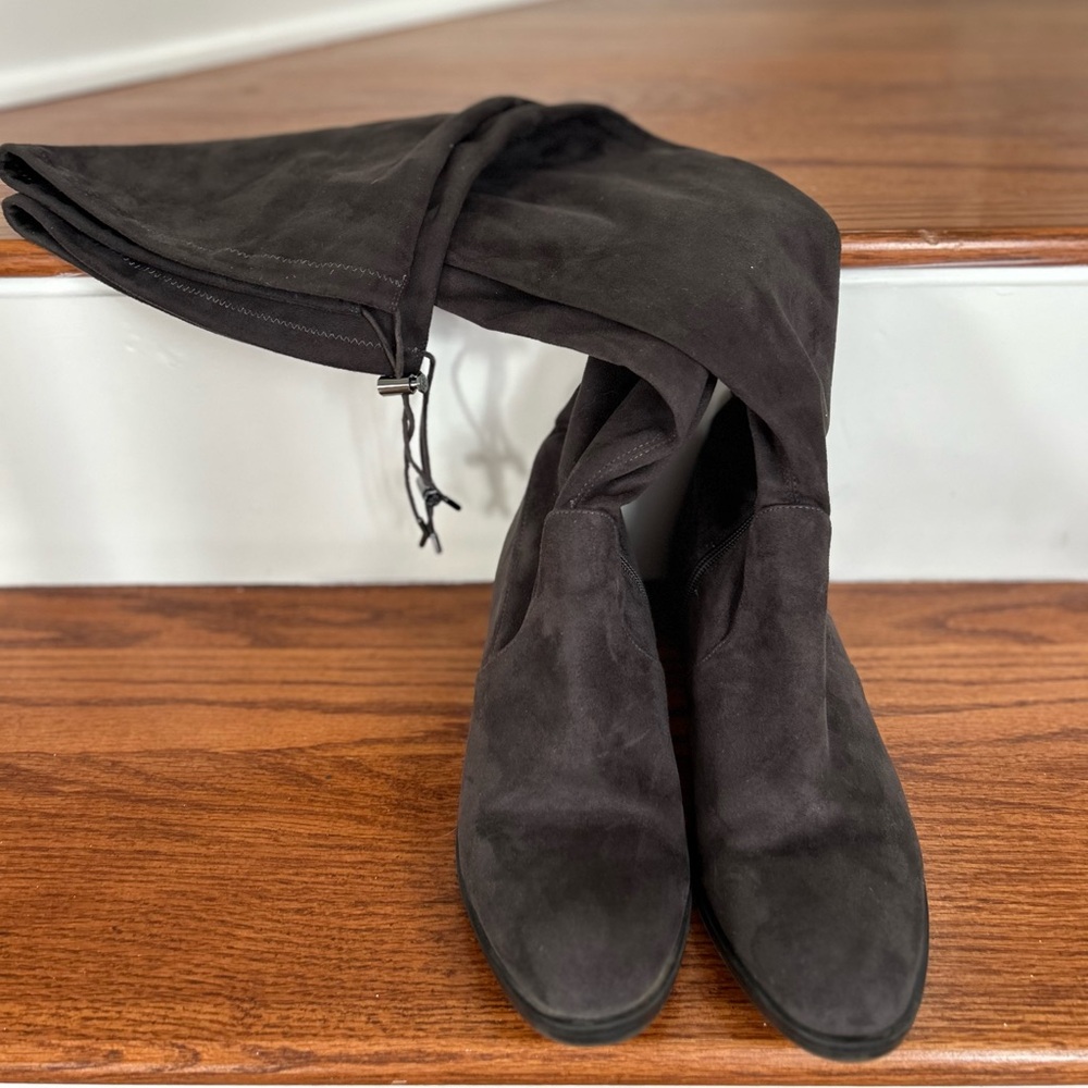 SAM EDELMAN Over the Knee Gray Boots Size 9.5